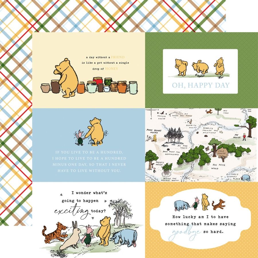 6x4 JOURNAL CARDS - HOUSE AT POOH CORNER