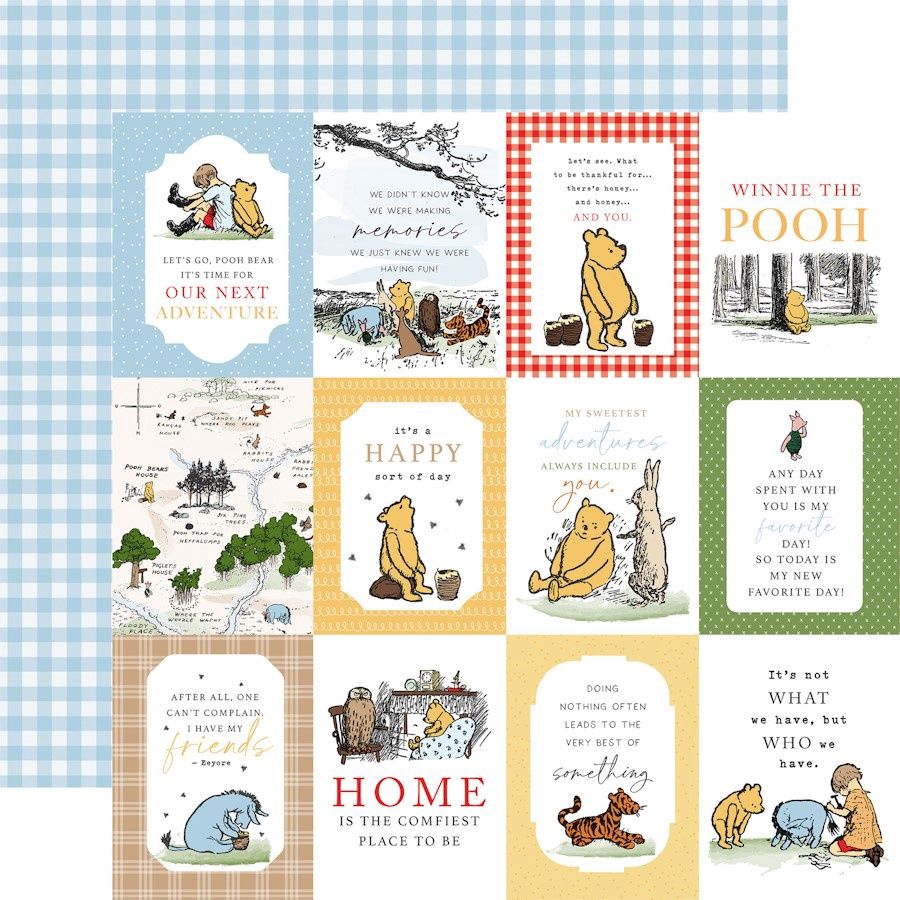 3x4 JOURNAL CARDS - HOUSE AT POOH CORNER