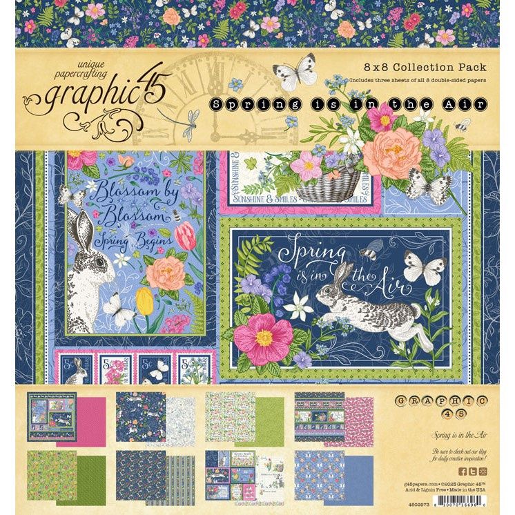 SPRING IS IN THE AIR 8x8 PAPER PAD
