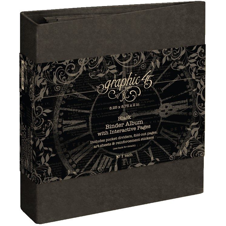BINDER ALBUM w/ INTERACTIVE PAGES - BLACK