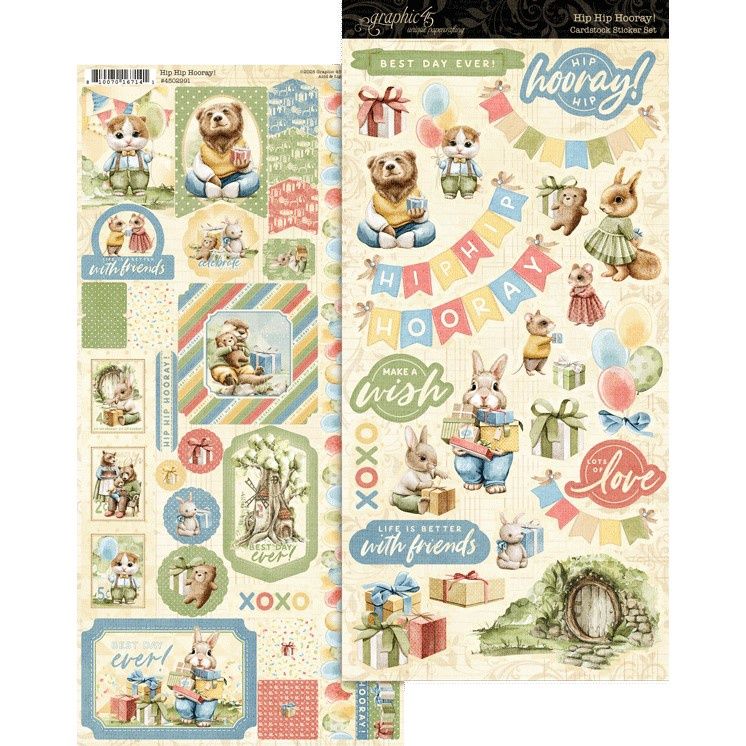 HIP HIP HOORAY - STICKER SET
