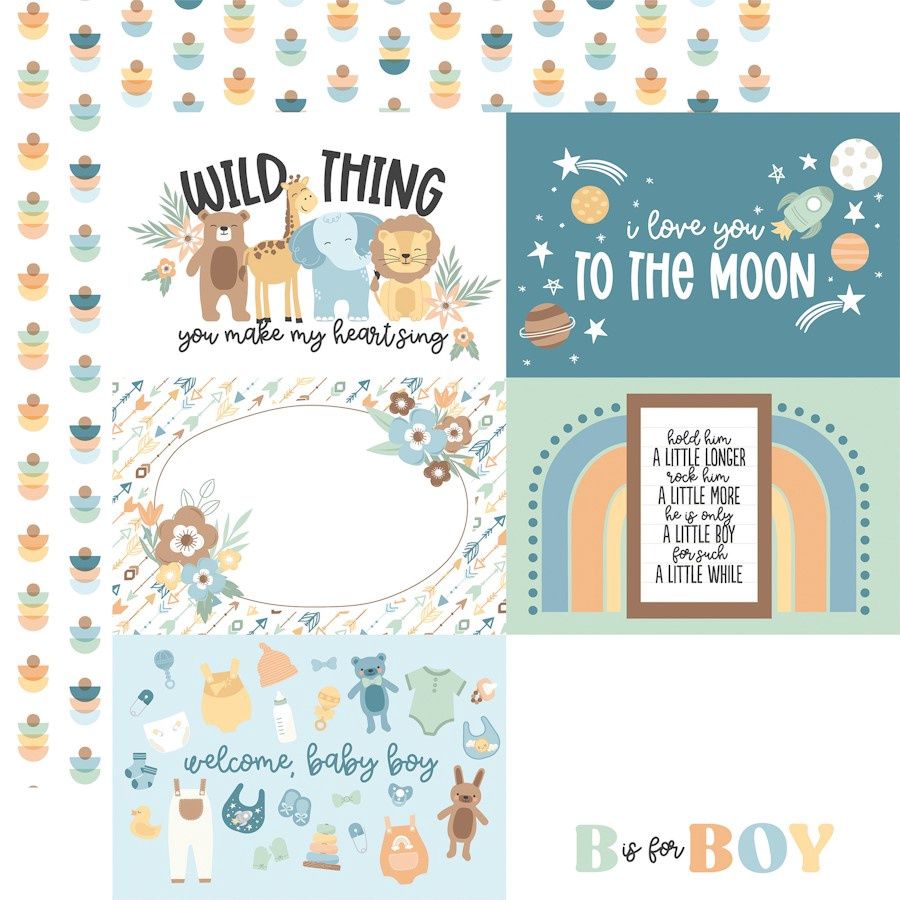 OUR BABY BOY 6X4 JOURNAL CARDS