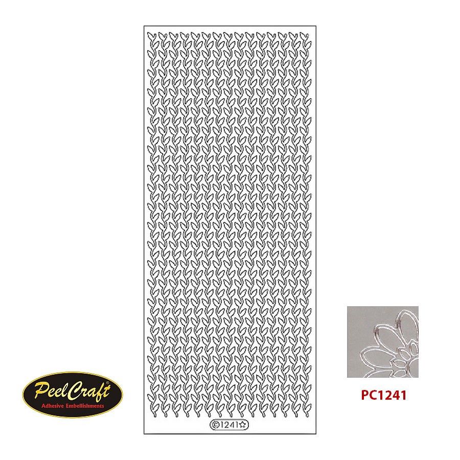 LEAF BORDERS PC, Colour: Silver
