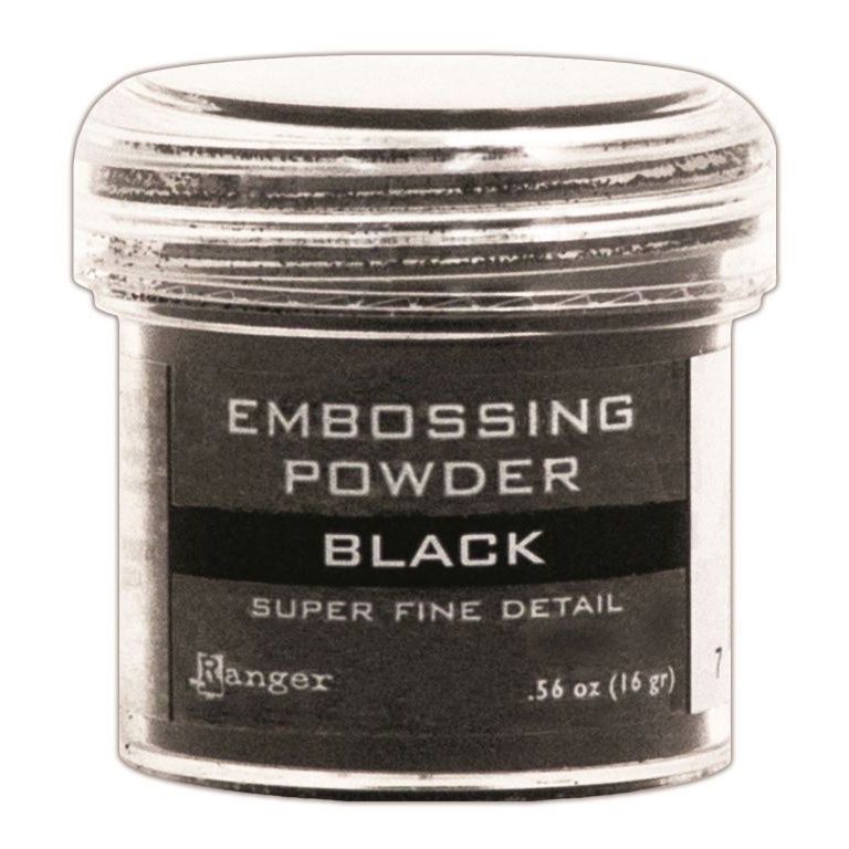 BLACK EMBOSSING POWDER SUPER FINE DETAIL