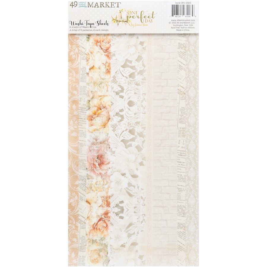 ONE PERFECT DAY WASHI TAPE SHEETS