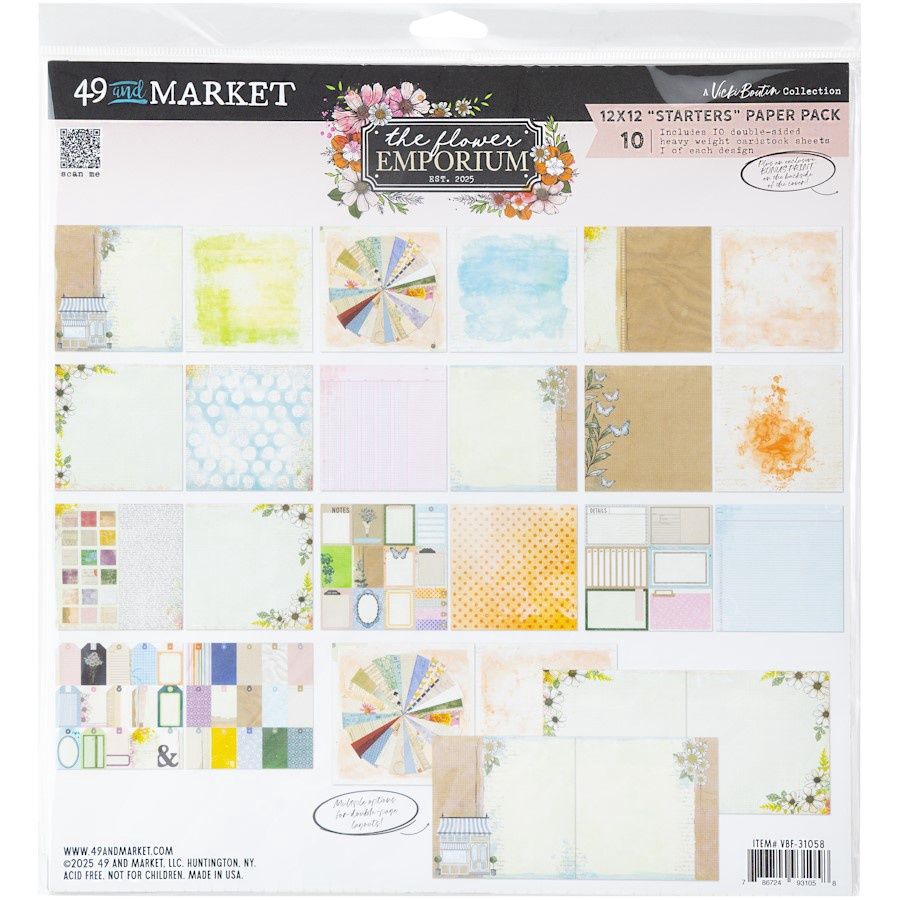 THE FLOWER EMPORIUM 12x12 STARTERS PACK