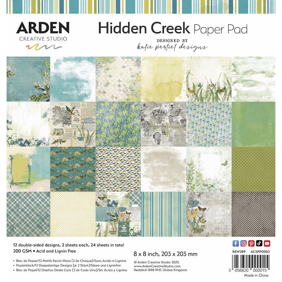 HIDDEN CREEK PAPER PAD 8x8