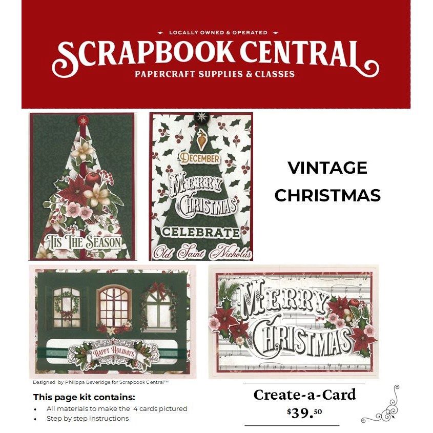 VINTAGE CHRISTMAS CARD KIT