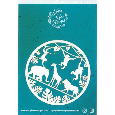 WILD ANIMALS - CIRCLE LASER CUT