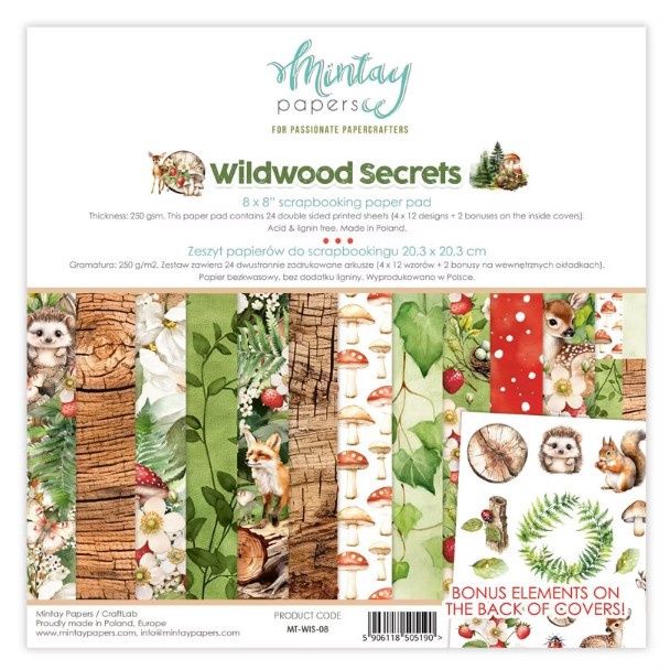 WILDWOOD SECRETS 8x8 PAPER PAD