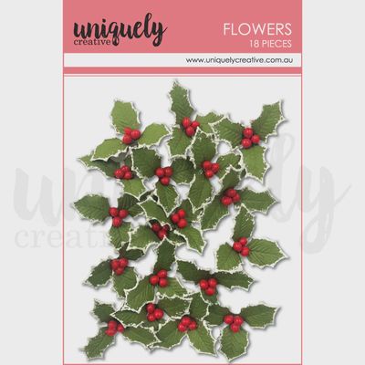 CHRISTMAS HOLLY FLOWERS
