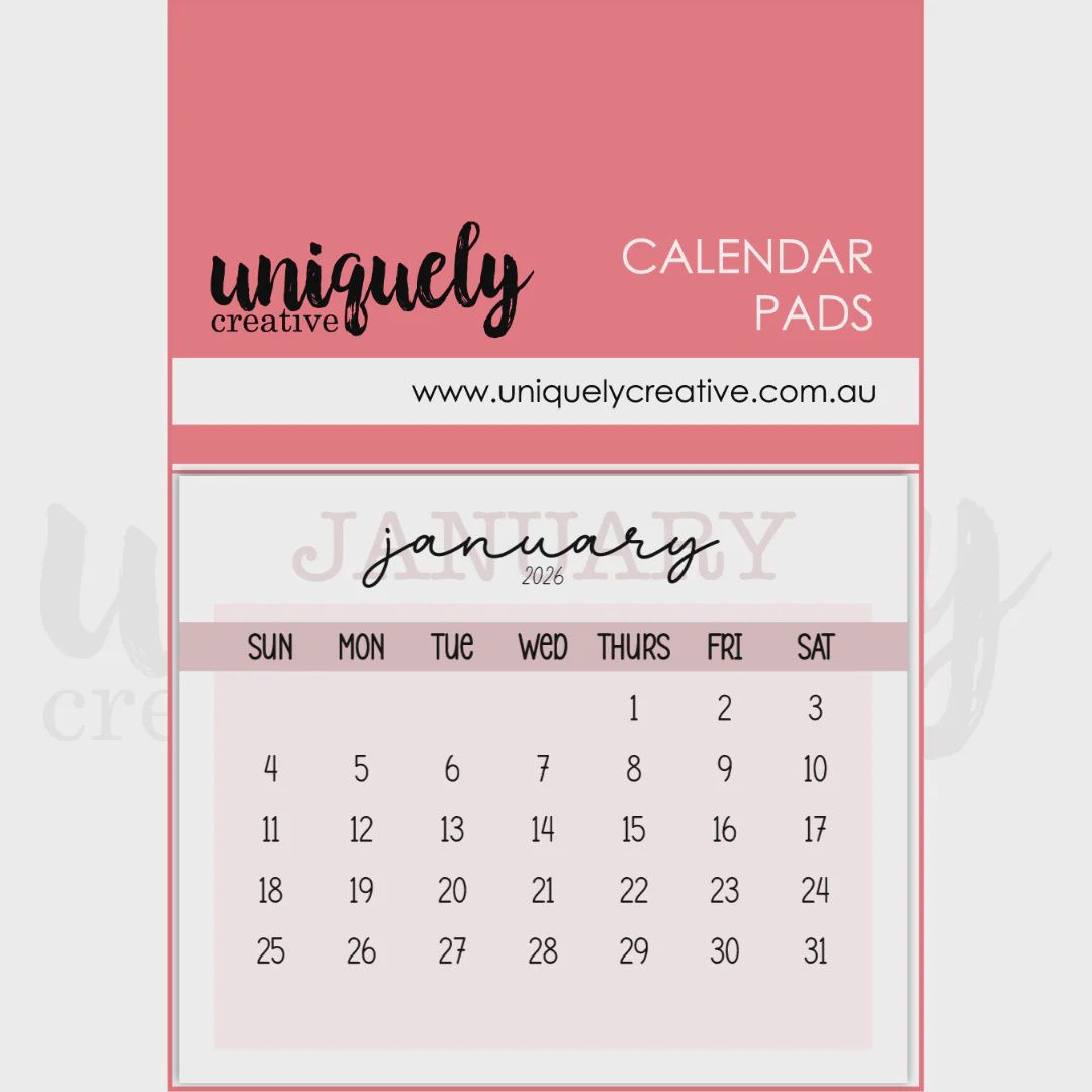2026 CALENDAR PADS