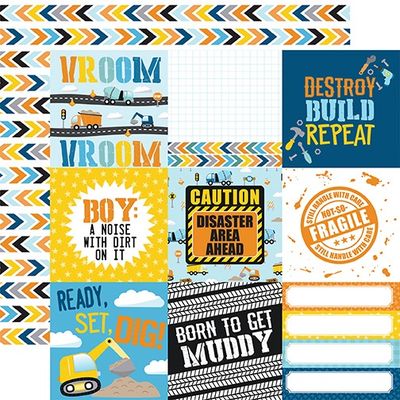 LITTLE BUILDER - 4x4 JOURNALING CARDS