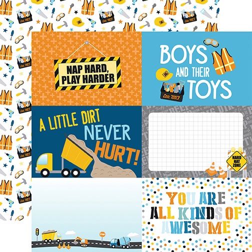 LITTLE BUILDER - 6x4 JOURNALING CARDS