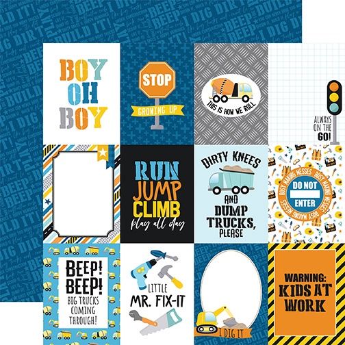 LITTLE BUILDER - 3x4 JOURNALING CARDS