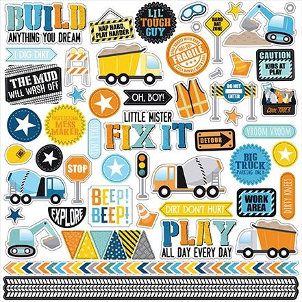 LITTLE BUILDER ELEMENT STICKERS