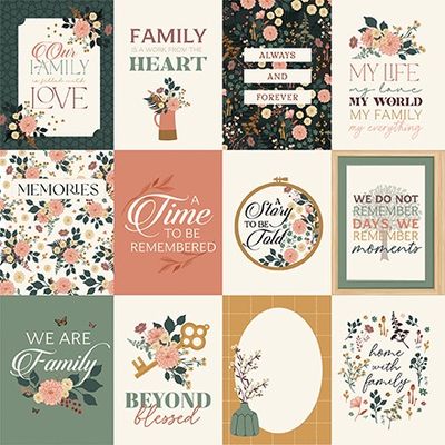 FAMILY - 3x4 JOURNALING CARDS