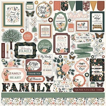 Family Things Sign Sticker FAMILY - ELEMENTS STICKERS