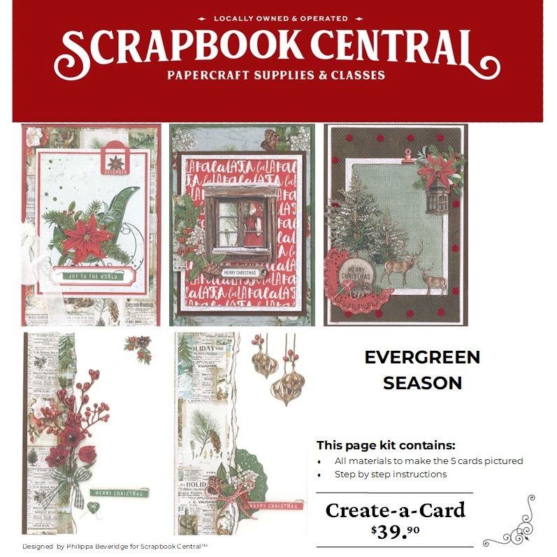 EVERGREEN SEASON CARD KIT, Colour: Red