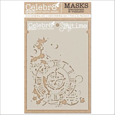 GRUNGE CLOCK STENCIL