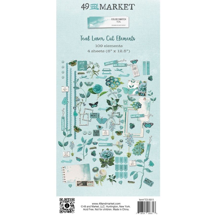 TEAL LASER CUT ELEMENTS