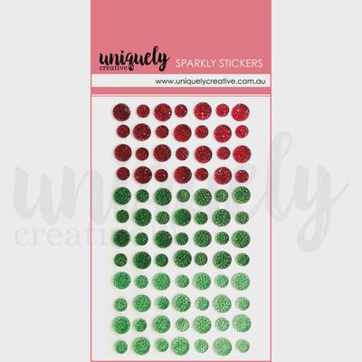 SPARKLY STICKERS - CHRISTMAS