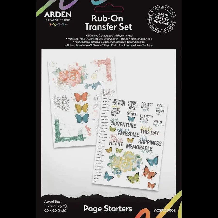 PAGE STARTERS - RUB-ON TRANSFER SET