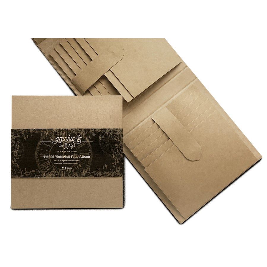 TRIFOLD WATERFALL ALBUM KRAFT
