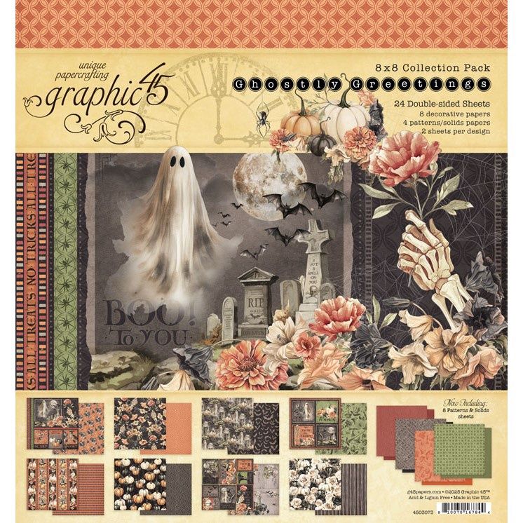 GHOSTLY GREETINGS 8x8 COLLECTION PACK