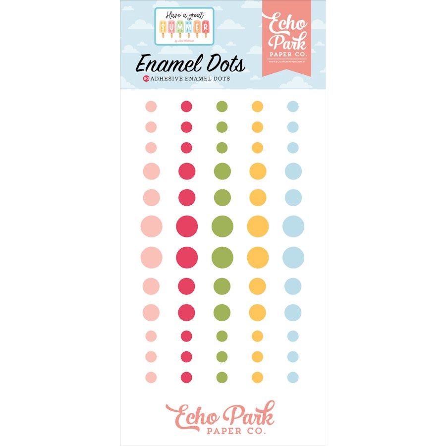 HAVE A GREAT SUMMER - ENAMEL DOTS