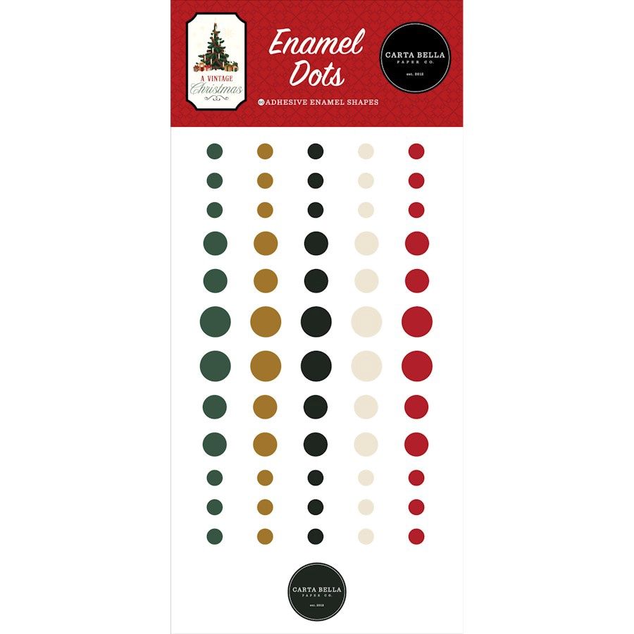 A VINTAGE CHRISTMAS - ENAMEL DOTS