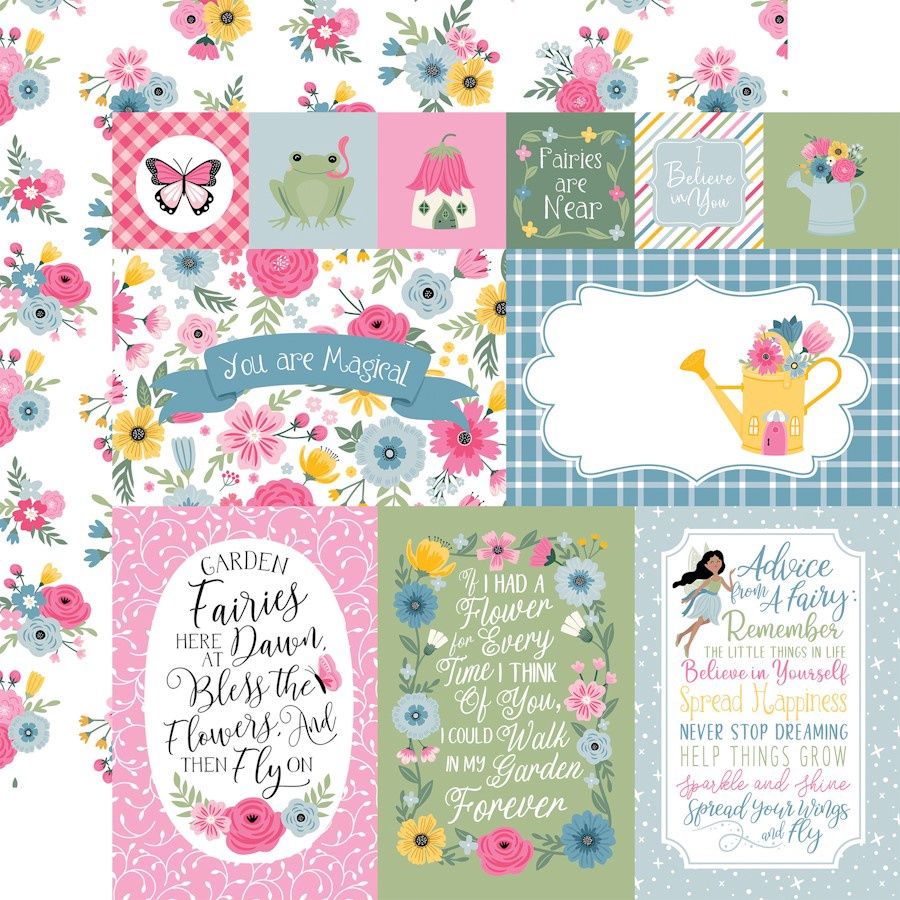 MULTI JOURNALING CARDS - FAIRY GARDEN