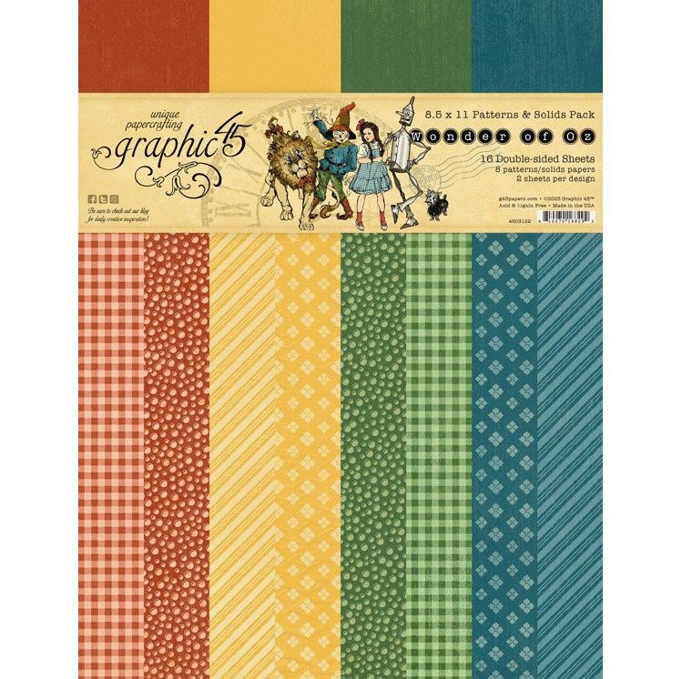 8.5x11 PATTERNS &amp; SOLIDS - WONDER OF OZ
