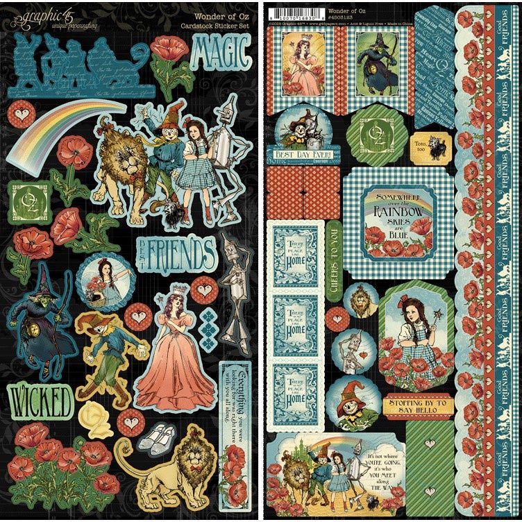 WONDER OF OZ STICKER SET