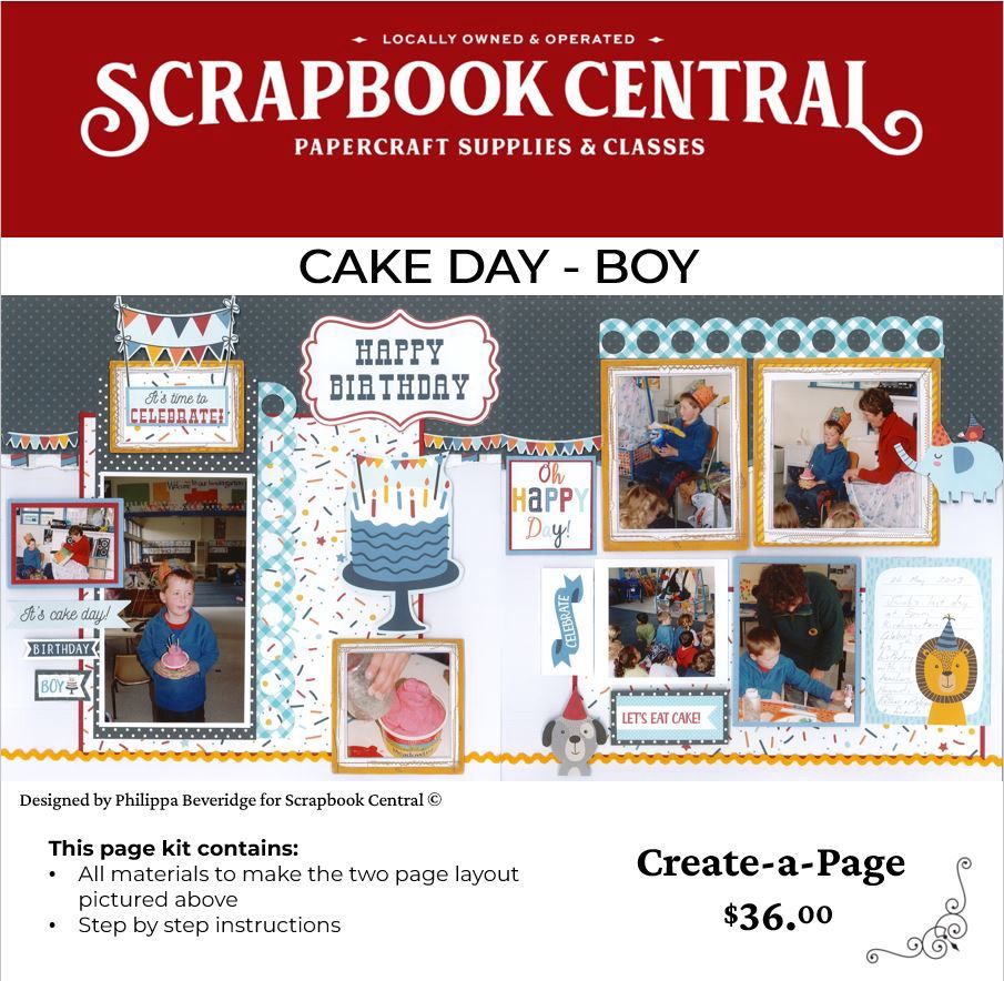 CAKE DAY PAGE KIT - BOY