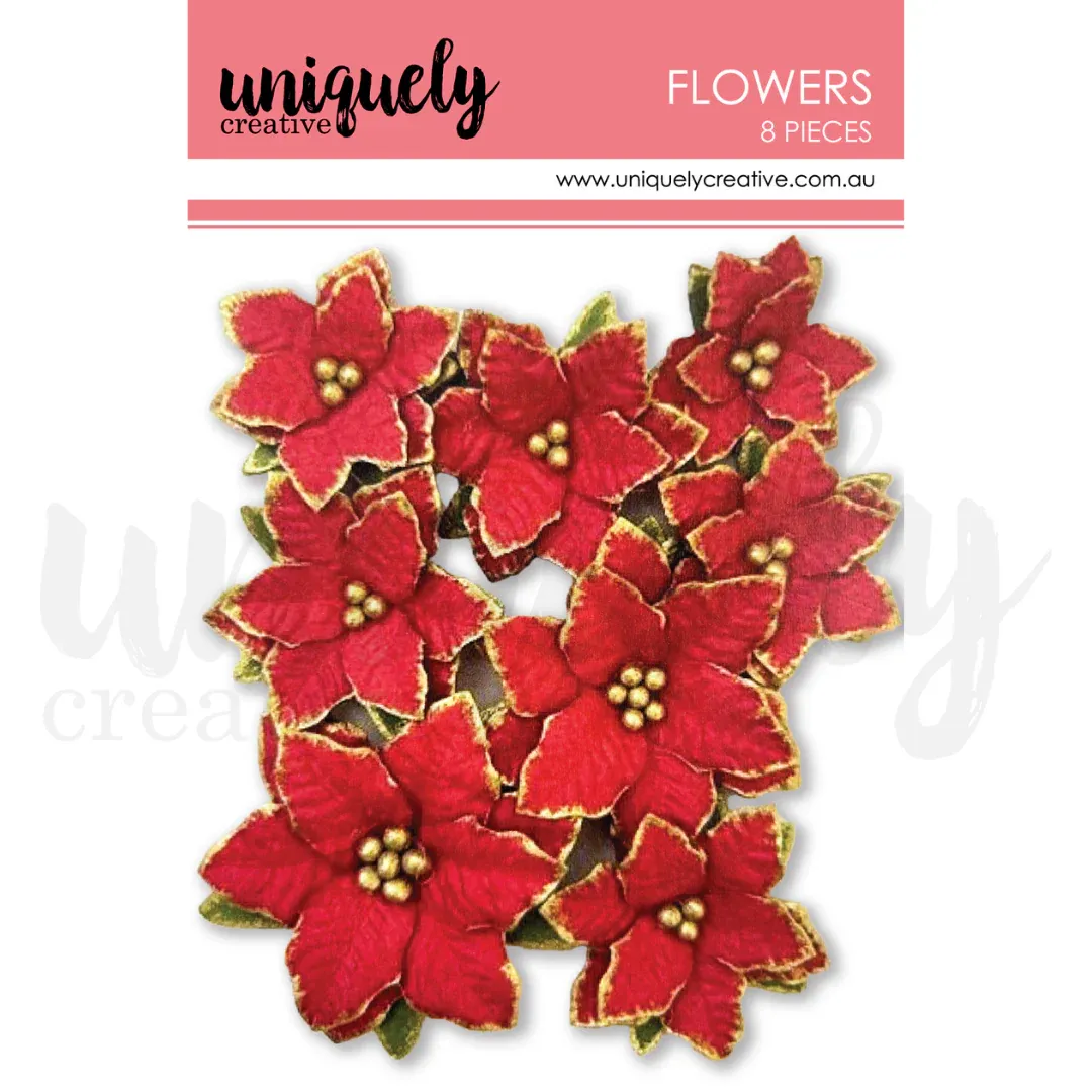 CHRISTMAS POINSETTIA FLOWERS