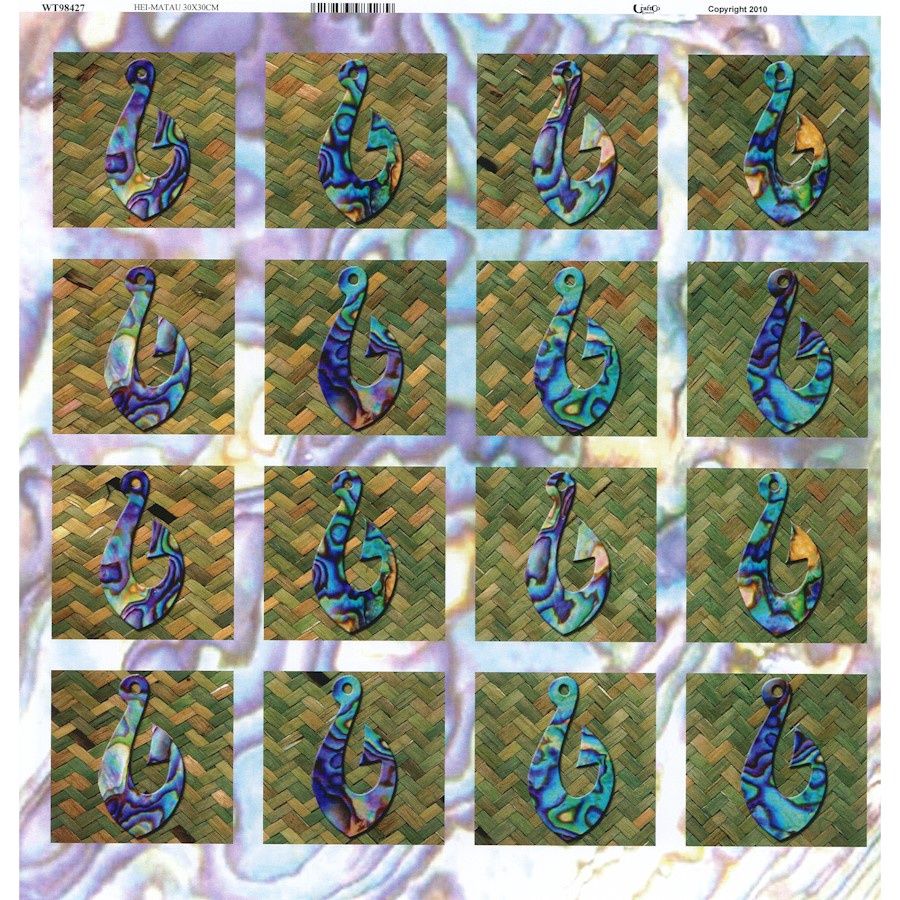 HEI-MATAU FLAX WEAVE &amp; PAUA