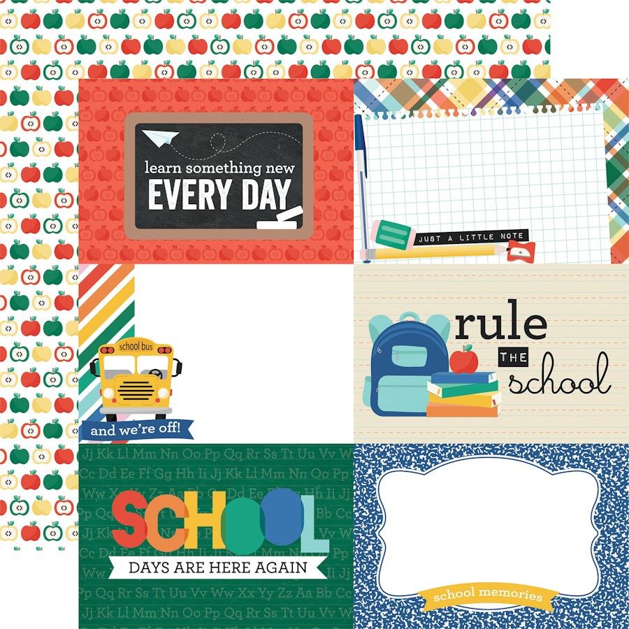 6x4 JOURNAL CARDS - OFF TO SCHOOL