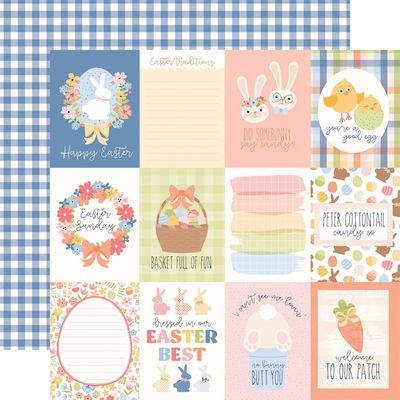 3x4 JOURNAL CARDS - BUNNIES &amp; BASKETS