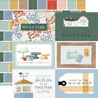 6x4 JOURNAL CARDS - FARMHOUSE SUMMER