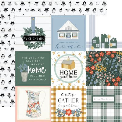 4x4 JOURNAL CARDS - FARMHOUSE SUMMER