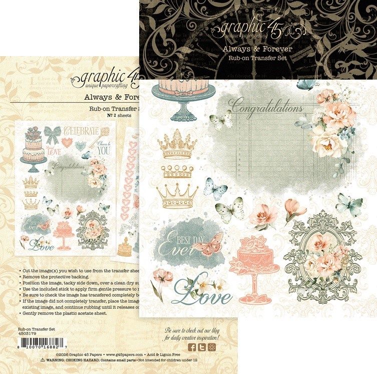 ALWAYS &amp; FOREVER RUB-ON TRANSFER SET