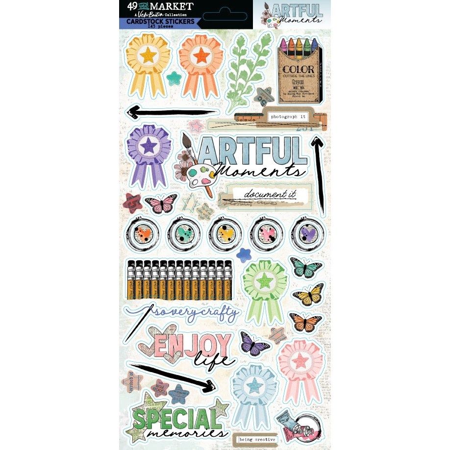 ARTFUL MOMENTS CARDSTOCK STICKERS