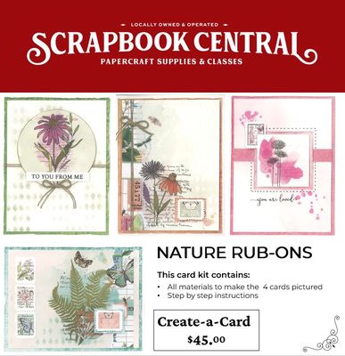 NATURE RUB-ONS CARD KIT