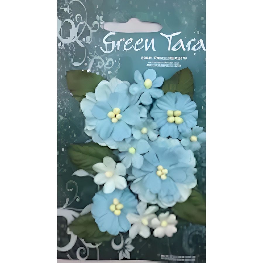PASTEL FL &amp; LEAF BLUE