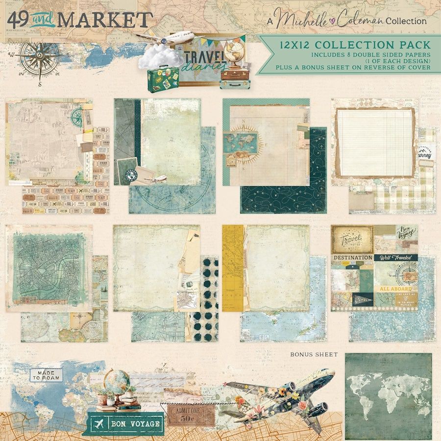TRAVEL DIARIES 12x12 COLLECTION PACK