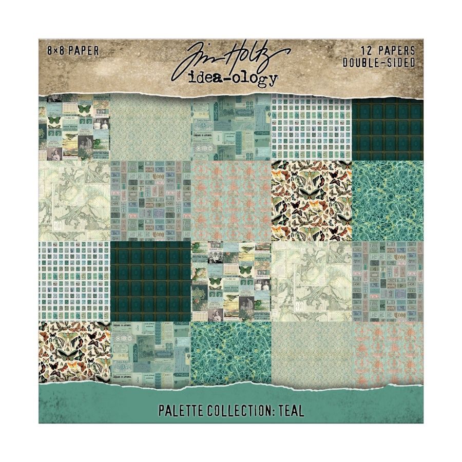 8x8 CARDSTOCK TEAL PALETTE COLLECTION