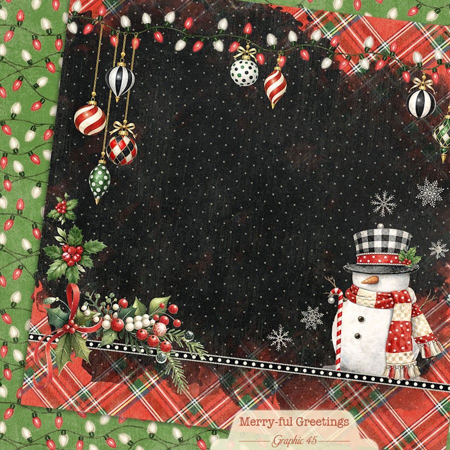 SNOWMAN LAYOUT - MERRY-FUL GREETINGS