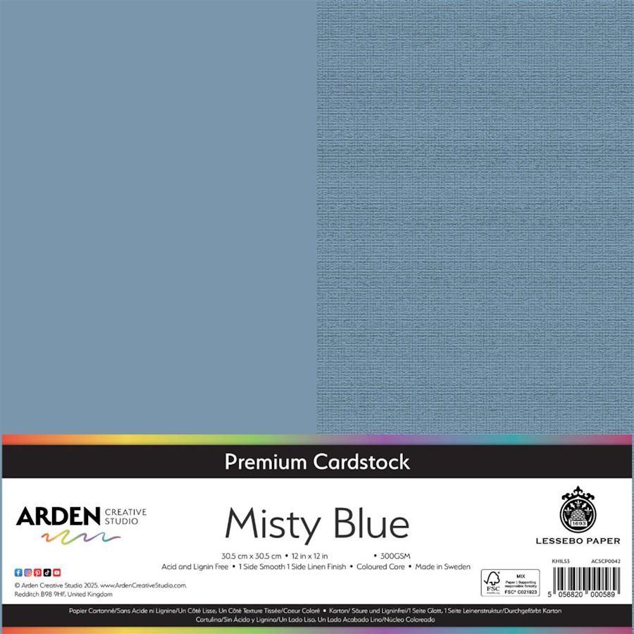 MISTY BLUE PREMIUM CARDSTOCK