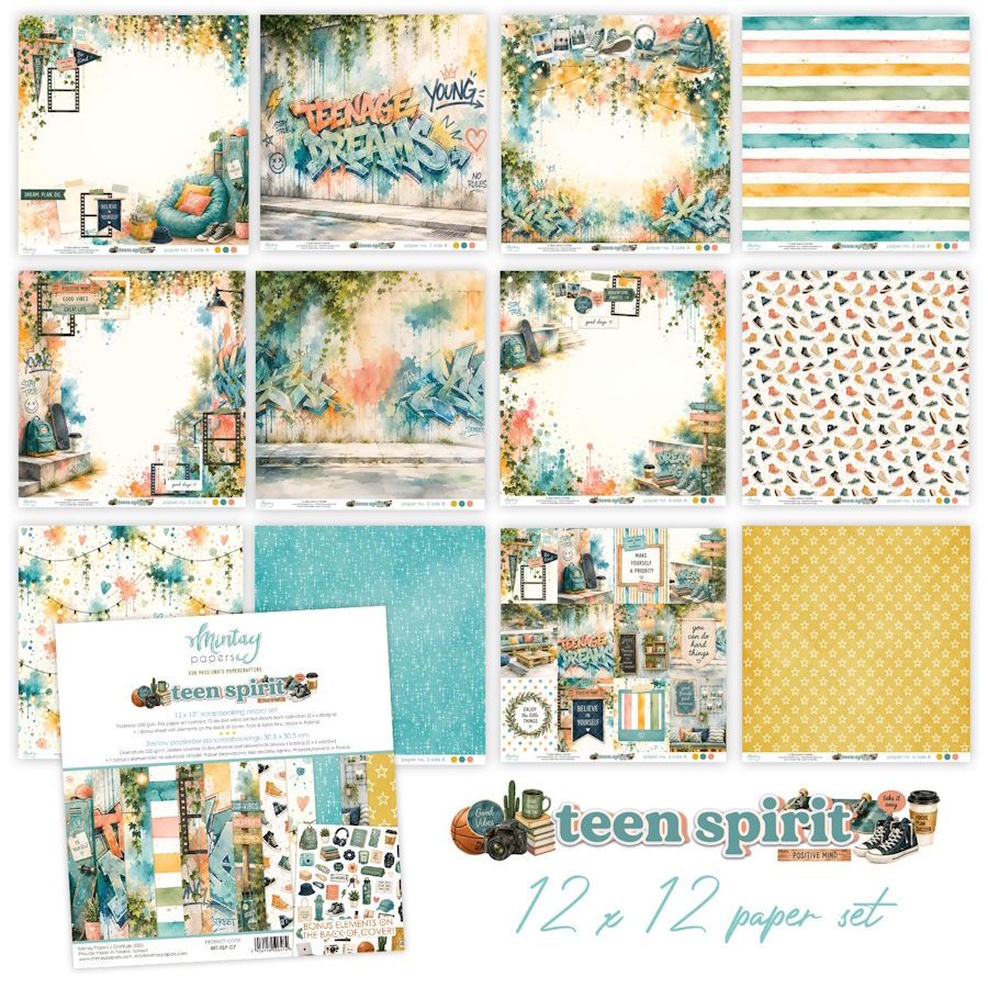 TEEN SPIRIT 12x12 PAPER SET